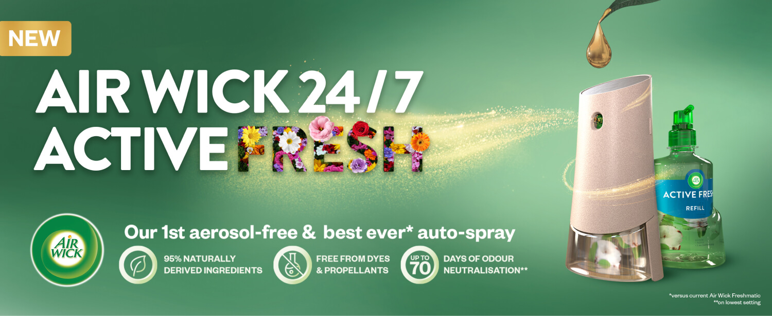 Mit Active Fresh präsentiert Air Wick das erste aerosolfreie automatische  Duftspray der Marke - Onlineportal