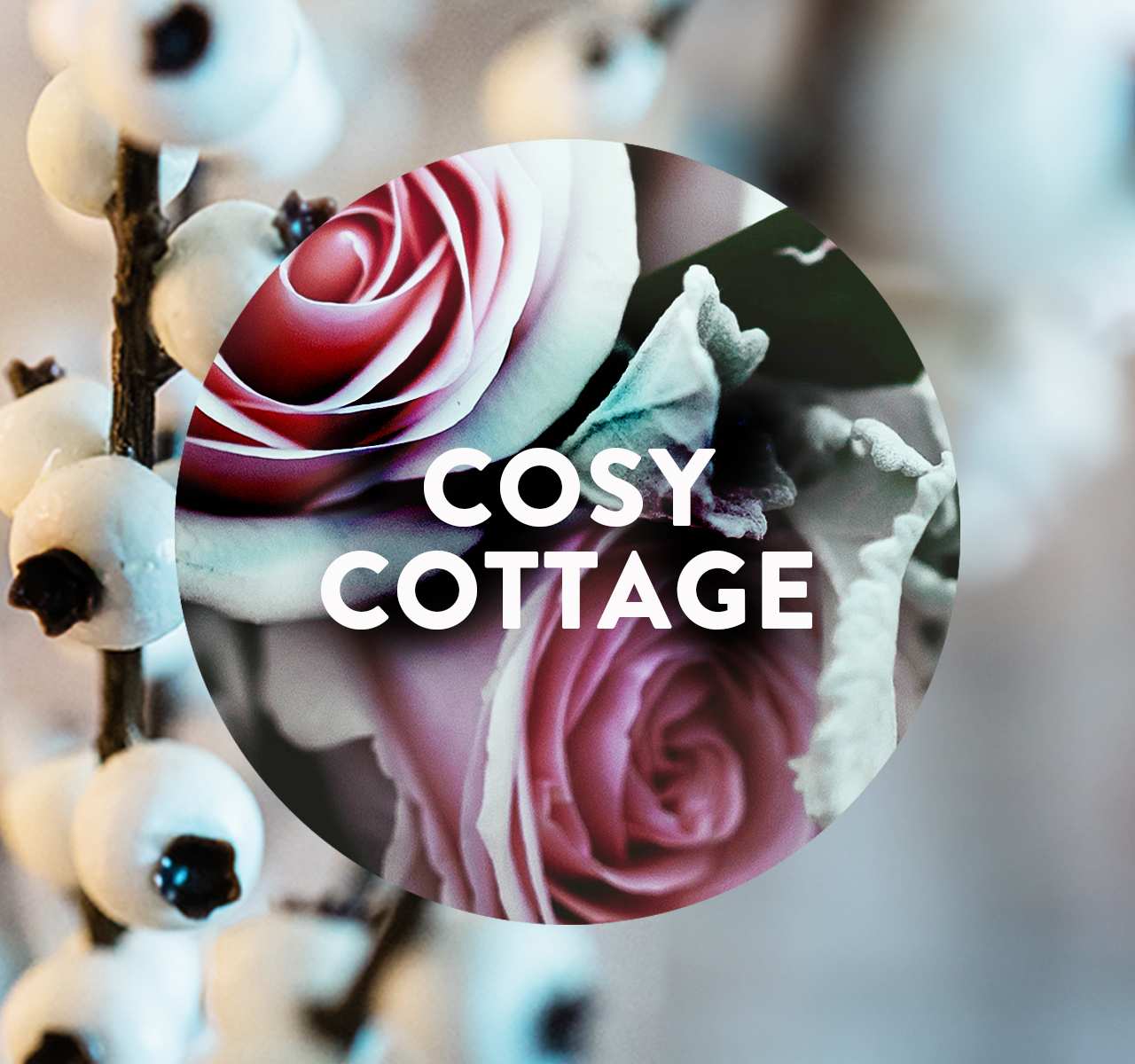 Winter Rose and Snowberry, the scents and undertones for Air Wick Air Freshener Cosy Cottage