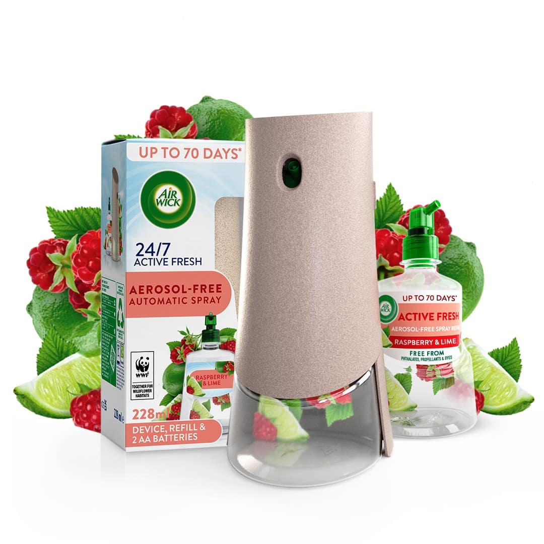 Air Freshener Auto Spray - Raspberry and Lime